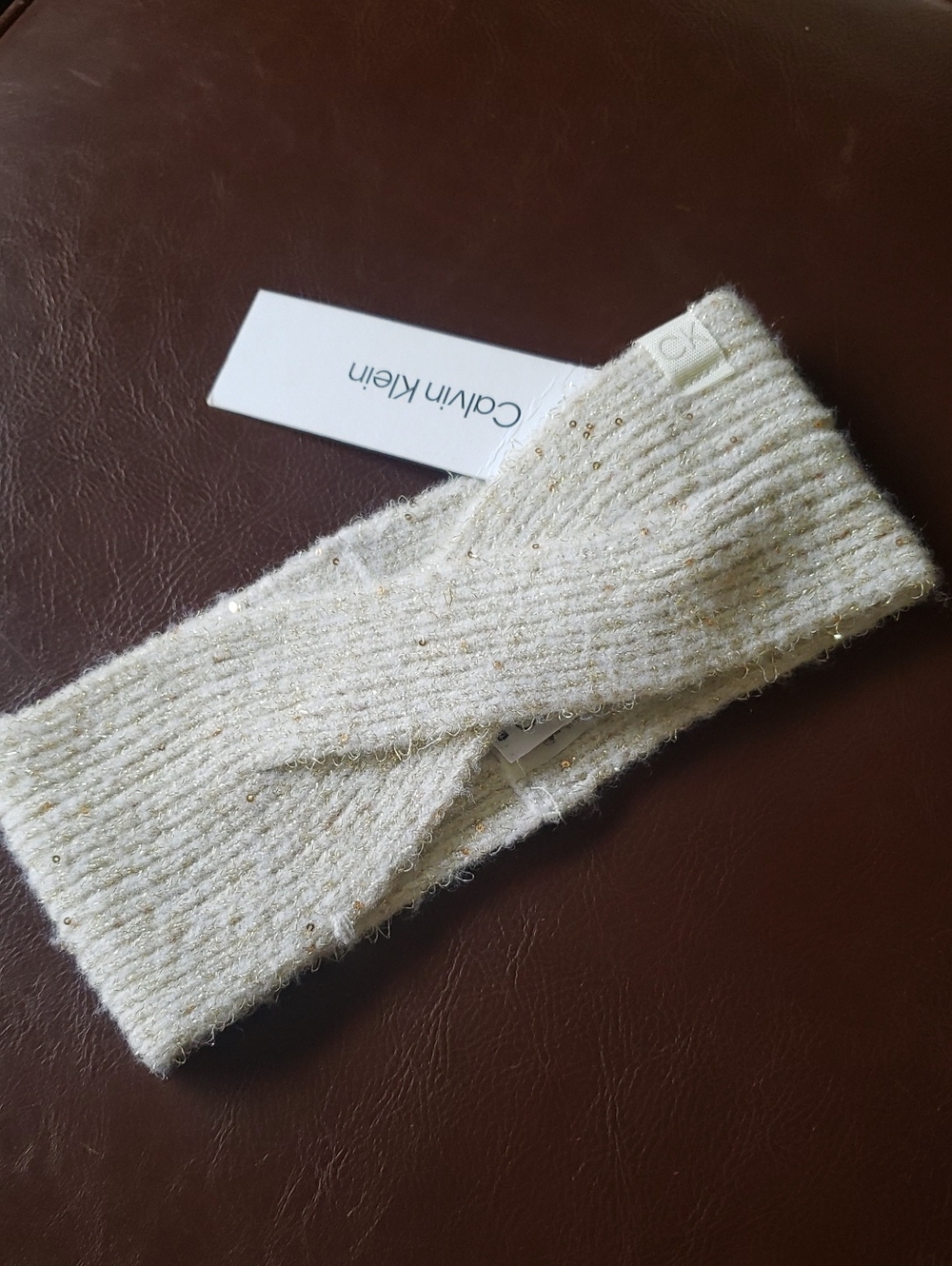 Calvin Klein Sparkle Knit Wrap